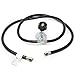GasOne Y Splitter Two Hose 3 FT Low Pressure Propane CSA Listed Regulator Connection Kit for Most LP/LPG Gas Grill, Heater and Fire Pit Table, Fit Type (QCC-1) 1, 3/8" Flare Swivel Fitting