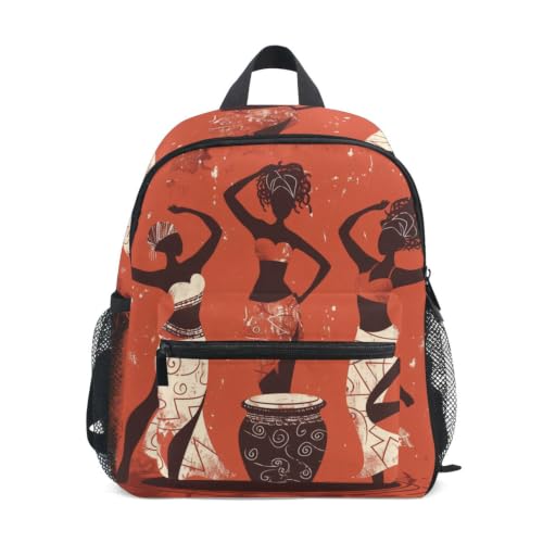 Sac à dos pour tout-petits avec sifflet de sécurité, mini sac de voyage rouge brun