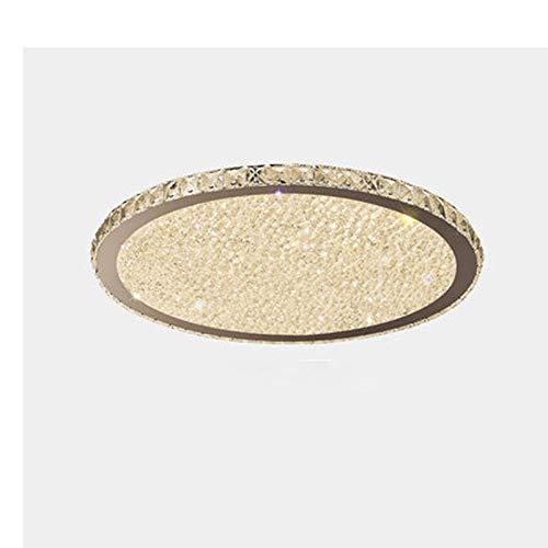 Genérico Lámparas de araña, Luces de iluminación techo cristal LED con control remoto Compatible with sala estar, ., cocina, lámpara (color: bicolor)(Promise Dimming)
