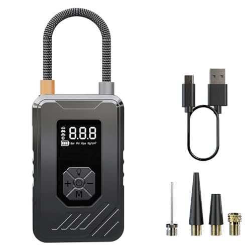 Inflador de neumáticos inalámbrico para coche, moto y bicicleta con compresor portátil