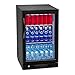 Produktbild Royal Catering RCGK-108C Minibar Kühlschrank Getränkekühlschrank Flaschenkühlschrank mit Glastür (108 L, 210 °C, abschließbare Tür mit Doppelverglasung, LED Beleuchtung, Schwarz)