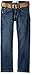 Lee Big Boys' Dungarees Belted Slim Fit Straight Leg Jeans