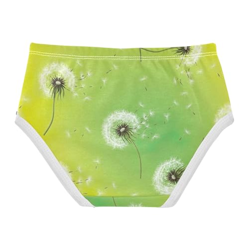 Dandelion Flowers Dandelion Yellow Panties for Girl Girls Underwear Toddlers Cotton Pattern Briefs Girls Undies 2t2