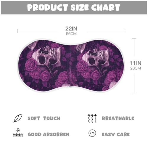 Muslin Baby Burp Cloths Set of 4, Soft Absorbent Lush Gothic Florals Cotton Burping Cloth, Milk Spit Up Rags for Newborn Unisex, 22 x 11 Inch3