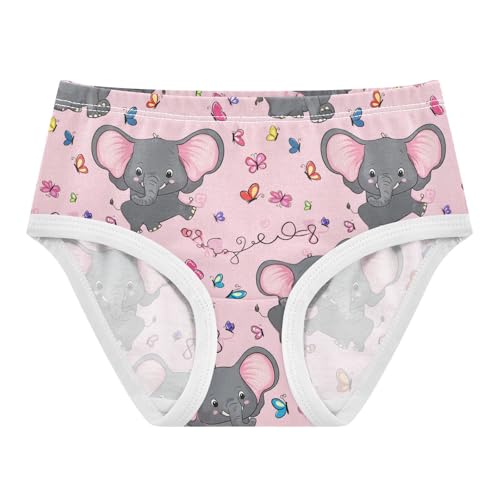 Cute Gray Elephants Butterfly Toddler Girls's Underwear 2T 202c1285