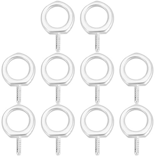 Épingles à œil à vis argent 925 pour réparer perle percée - 2