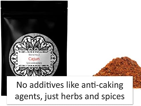 Cajun Spice - Superior Hand Blended Premium Mix by Spice Masters - Authentic Made Simple - BBQ Rubs & Marinades - Same Day Dispatch