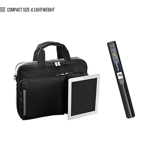 Domary Varinha portátil portátil sem fio scanner tamanho A4 900DPI JPG/PDF formato tela LCD com bols