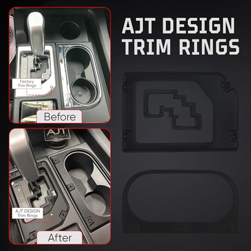 Anillos de Recorte para Porta Vasos y Palanca Toyota Tundra miniatura 3