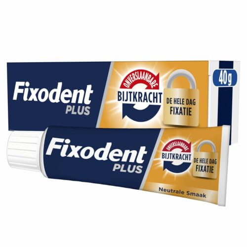 Fixodent Plus Mordant Imbattable Crema Adhesiva para Prótesis Total & Parciales 40 gm