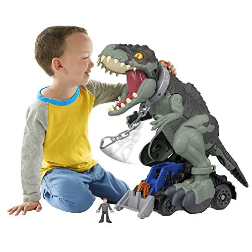 Figura de dinosaurio grande articulada con luces Imaginext Mattel GWT22 colección infantil
