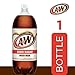 A&W Zero Sugar Root Beer Soda, 2 L bottle