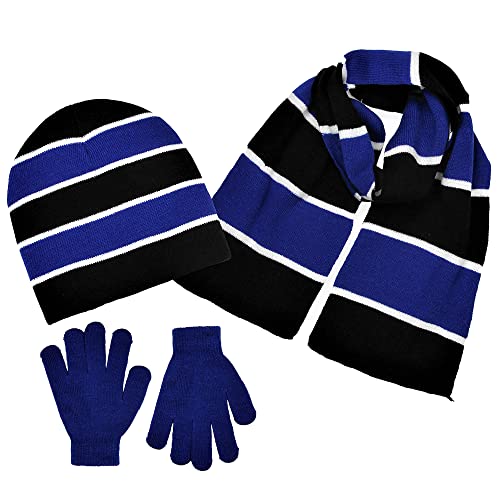 Big Boy 3 Pc Winter Cold Weather Hat Glove Scarf Set-Kids Beanie Set