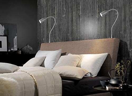 Lampe LED Sten Honsel 30702 nickel mat à visser avec commande gestuelle