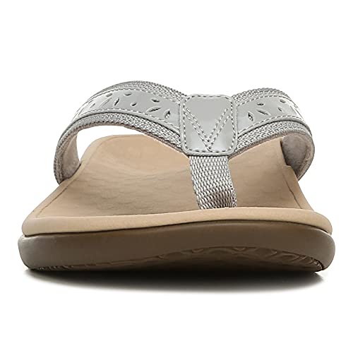 Vionic Casandra Womens Orthotic Sandal - Tide Light Grey - 11 Medium #TOP4