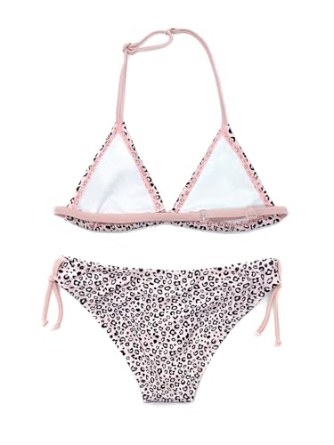 Image of SHEKINI Girls Swimwear Halter Triangle Bikini Set Ruffled Hawaii Beach Sport Two Piece Swimsuits