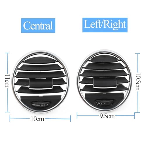 Rejilla de ventilación Benz W164 central negra de recambio OEM para ML y GL 7