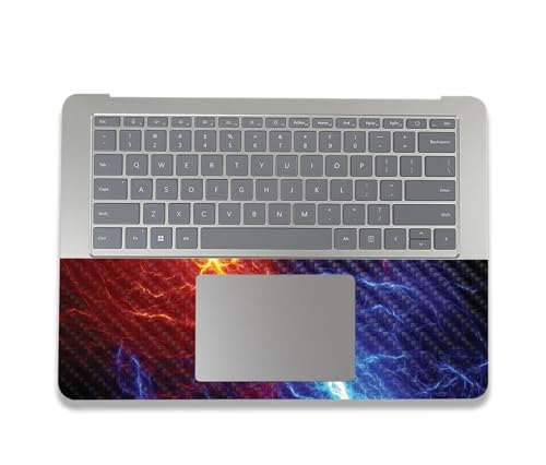 Image of MightySkins Carbon Fiber Skin Compatible with Microsoft Surface Laptop Studio 2 (2023) Full Wrap Kit - Color Lightning | Protective, Durable Textured Carbon Fiber Finish | Made in The USA