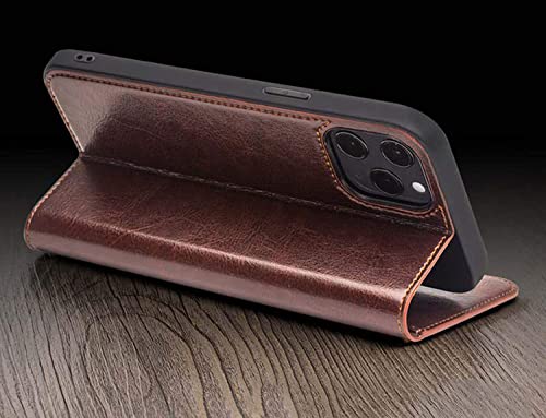 Étui portefeuille iPhone 12 cuir protection écran 6.1