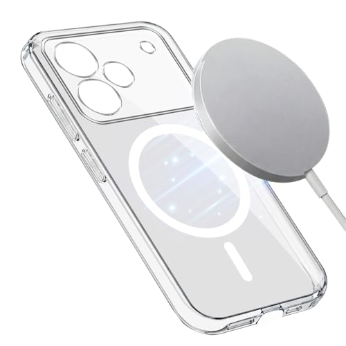 Image of Jkobi Lifetime Anti-Yellow MagSafe Compatible Clear Back Cover Case for Realme P4 (Sleek Hard Crystal | Shockproof and Camera Protection)