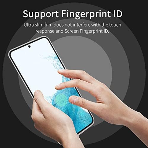 FiiMoo Privacy Screen Protector for Samsung Galaxy S22 Plus/Galaxy S23 Plus, [2 Pack][Fingerprint Recognition][Case Friendly] [Full Coverage], Anti-Spy TPU Ultra HD Soft Film for Galaxy S22 Plus 5G