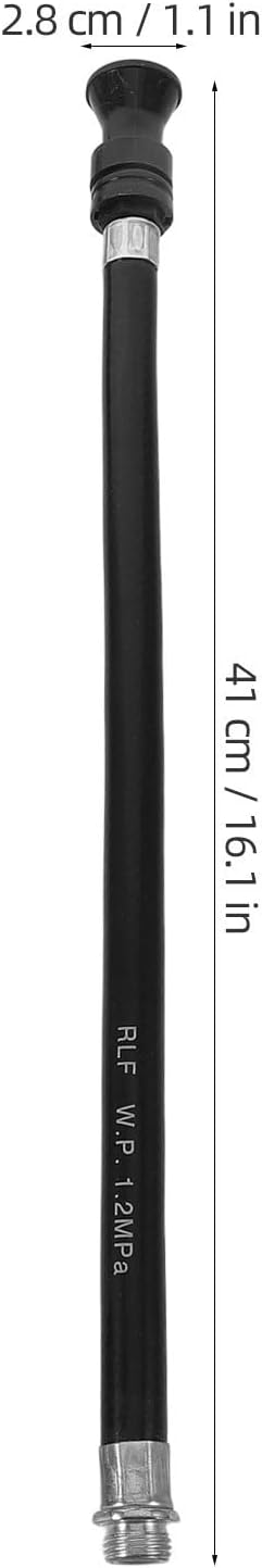 4pcs Fire Extinguisher Discharge Hose Replacement 16 Inch Black