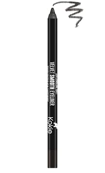 Kokie Cosmetics Waterproof Velvet Smooth Eyeliner Pencil, Charcoal Grey, 0.042 Ounce