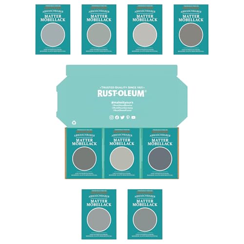 Rust-Oleum Möbellack Testerbox- Gedämpfte Grautöne - Matt