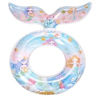 Anello Da Nuoto Gonfiabile Per Adulti Con Paillette | 90 Cm, Portata 75 Kg, Per Piscina E Spiaggia