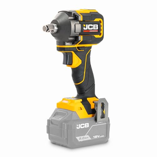 JCB Pro 18V 1/2" Brushless Impact Wrench - High Torque Wheel Nut Remover - 350 Nm Nut-Bust / 280 Nm Fastening - Bare Tool - 3 Year Warranty