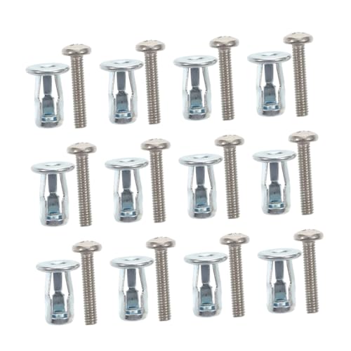 WOONEKY Metal Expansion Bolts Petal Nuts Set Screws 15pcs for Plasterboard Hollow Wall Anchors Heavy Duty