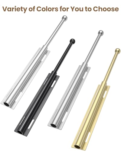 Supforce Valet Rod for Closet Pull Out, Retractable Slide Out Valet Rod Closet Organization, 12\" Aluminum Valet Clothing Hanger Rods Perfect for Suits, Freshly Pressed Clothes, Matte Silver - Thumbnail 4