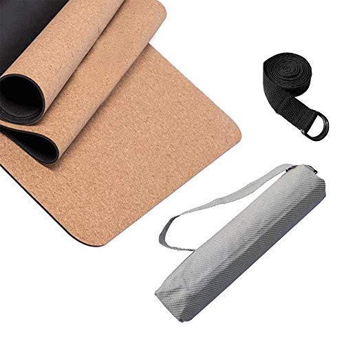 Kit Yoga Ecológico - Tapete 6mm + Bolsa + Yogastrap