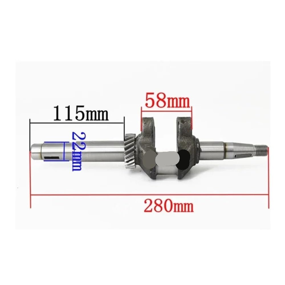 Cigüeñal Apto para cortacésped GXV140 GXV140K HR/HRA/HRB/HRC/HR-195 215 475 535 5HP