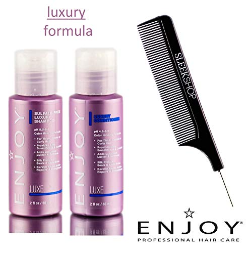 Enjoy Luxury Shampoo & Conditioner Duo Set, Luxe Color-Holding Formula, Sulfate-Free (Stylist Kit) Ph 5.0-6.0 (2 Oz - Travel Duo Kit) #TOP1
