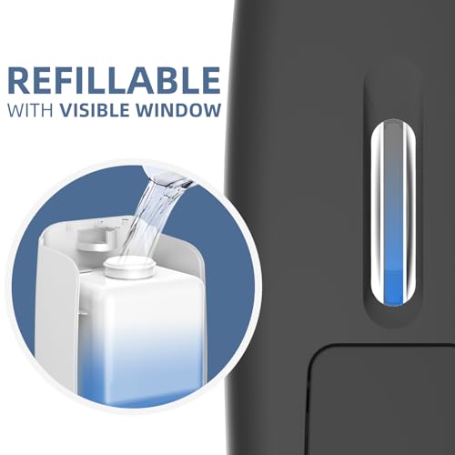 Image of Soap Dispenser Wall Mount 28oz Commercial Hand Soap Dispenser for Bathroom Liquid Gel Hand Sanitizer Dispenser No Drilling Black