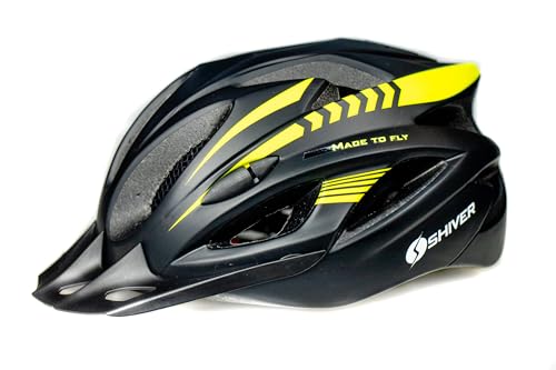 CAPACETE BIKE MTB AIR TAM M(54-57CM) COM VISTA LIGHT PRETO/AMRELO...