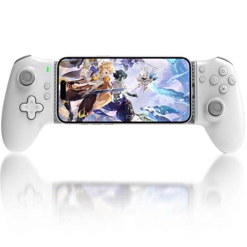 Joso USB C Mobile Gaming Controller für iPhone 16/15 Serie & Android (USB-C) Plug & Play - Remote Play für PS5/PS4/Xbox/PC Konsolen, Cloud Game, Emulator, mit Hall-Effekt Joysticks/Turbo/Back Tasten