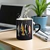 STVNKML Various Type of Fishing Baits Color Changing Mug Heat Activated Novelty Coffee Cup with Ear Shape Design Gift Mugs for Christmas Birthday Wedding, Magic Ceramic Mug for Tea & Cocoa 12oz #4