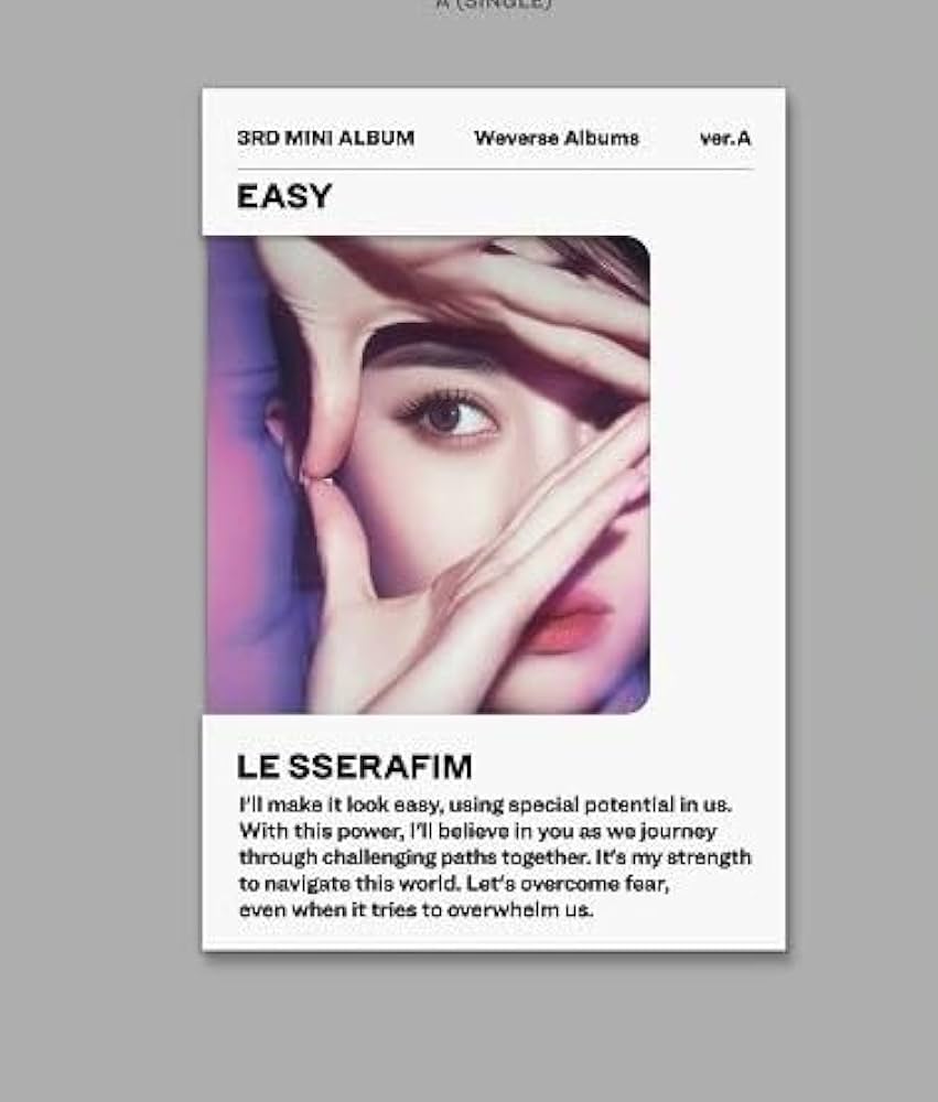 LE SSERAFIM - LE SSERAFIM ルセラフィム EASY 未使用シリアルナンバー　A12枚 Amazon.co.jp: LE SSERAFIM - 3rd Mini Album [EASY] ル