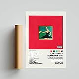 Kanye West Poster My Beautiful Dark Twisted Fantasy Album Cover Poster Poster Print Wall Art