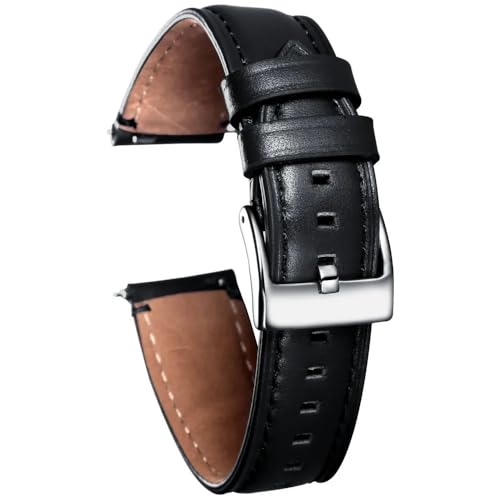 Bracelet de montre en cuir fait main café l'héritage du veau véritable