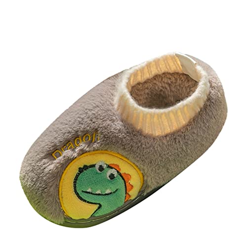 sfdgfhyf Little Girls Shoes Fashion Autumn and Winter Boys and Girls Slippers Flat Soft Lightweight (A, 7-8 Years Little Child)