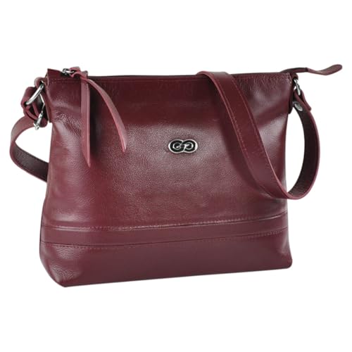 Bolsa Transversal RAVELLO em Couro (Vinho)
