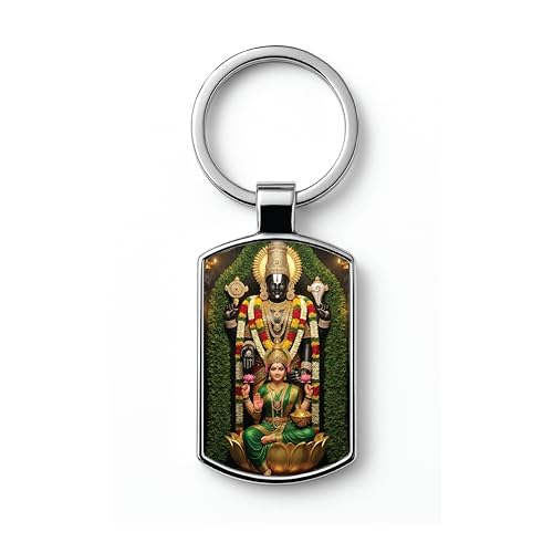 Image of Stylish Metal Keychains with Permanent Glossy Print - Inspirational Quotes & Spiritual Designs - Perfect Key chains for loved ones, Personal Use, Gifts & Return Gifts