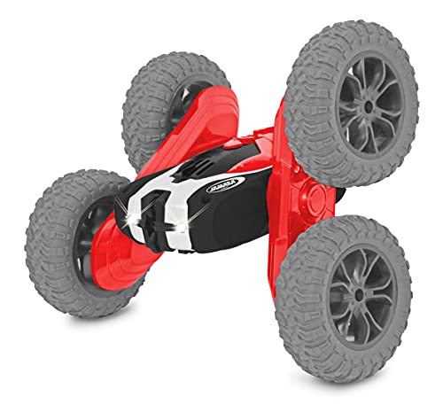 SpinX Stuntcar, 2,4GHz - 4WD, überschlagresistent, überwindet Fast jedes Hindernis und Extreme Steigungen, fährt auch auf dem Rücken, 360° Drehungen, LED