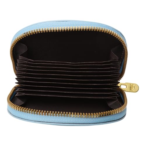 1Pcs Minimalist Wallet Stone Texture Shell Wallet PU Leather Blue 11.5x9.5cm3