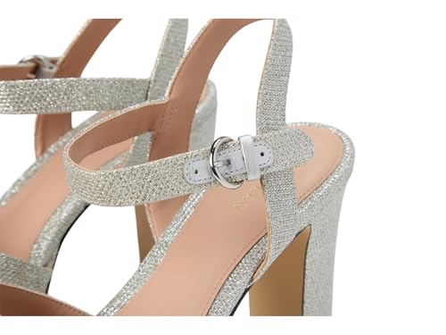 Cole Haan Cole Haan Womens Riannon Platform Sandal, Silver Glitter Mesh, 11-B US