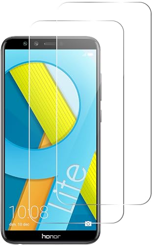QUITECO Vetro Temperato per Honor 9 Lite [2 Pezzi] Vetrino