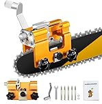 Ling-Luo Chainsaw Sharpener,Chainsaw Vise and Hand-Cranked Chainsaw Sharpening Jig Kit,Portable Chainsaw Chain Sharpening Jig for All Chain Saws and Electric Saws, with 5 Grinding Rod